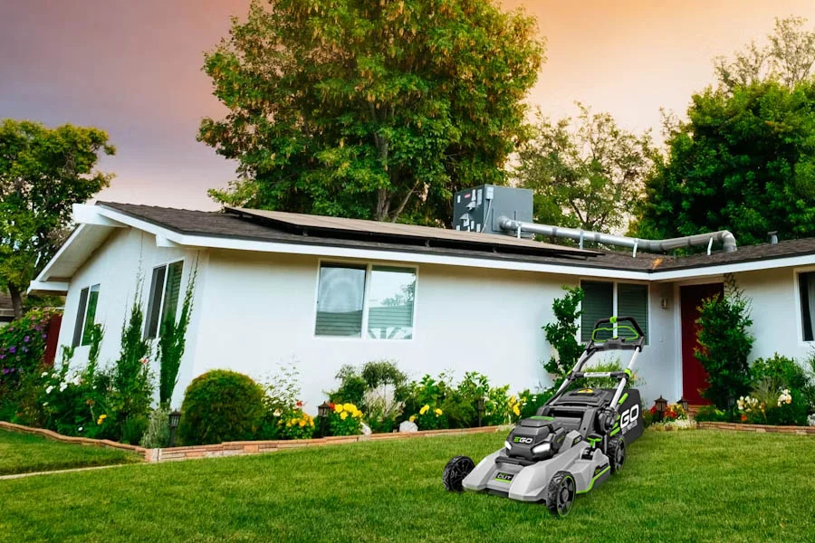 compact electric lawn mower